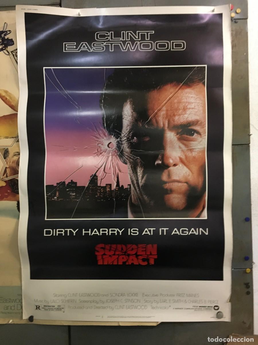 Kino: R0696 IMPACTO SUBITO CLINT EASTWOOD dirty harry POSTER ORIGINAL AMERICANO 100X150