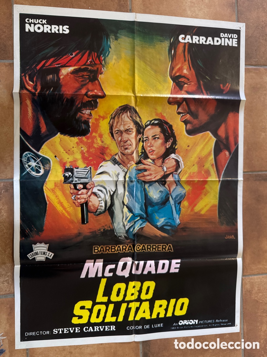 Cine: LOBO SOLITARIO CHUCK NORRIS DAVID CARRADINE JANO 1983