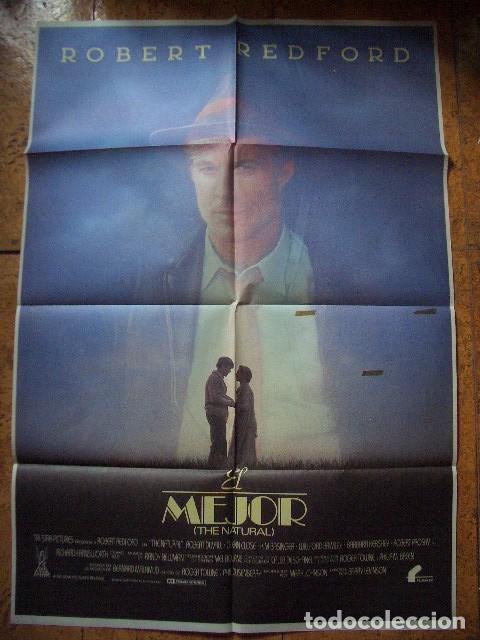Cine: P&oacute;ster original de cine 70x100xm de EL MEJOR the natural ROBERT REDFORD KIM BASSINGER BEISBOL
