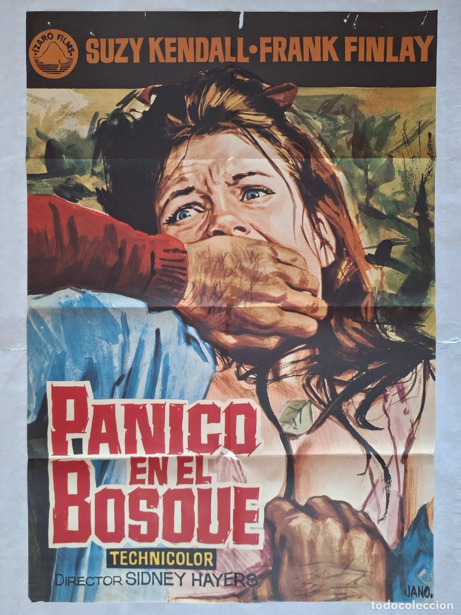 Cine: ANTIGUO CARTEL CINE PANICO EN EL BOSQUE A&Ntilde;O 1971 TERROR JANO RV CC-1269