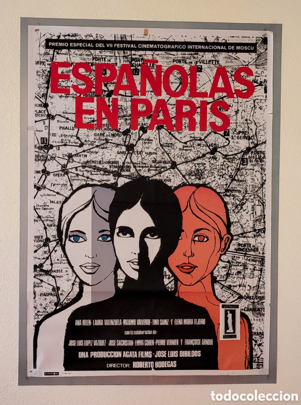 Cine: ESPA&Ntilde;OLAS EN PARIS -1971 -70 X 100 - (27)
