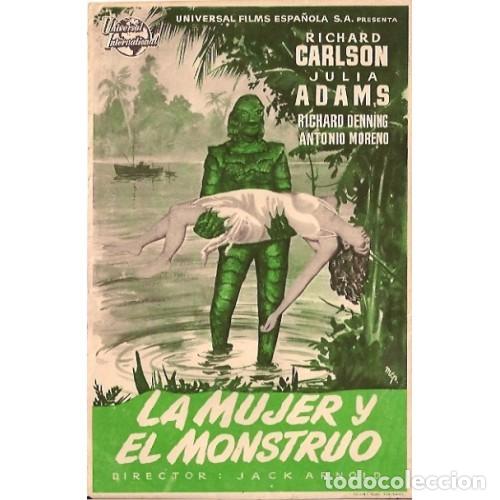 Cine: La mujer y el monstruo . Poster 100x70 cm aprox