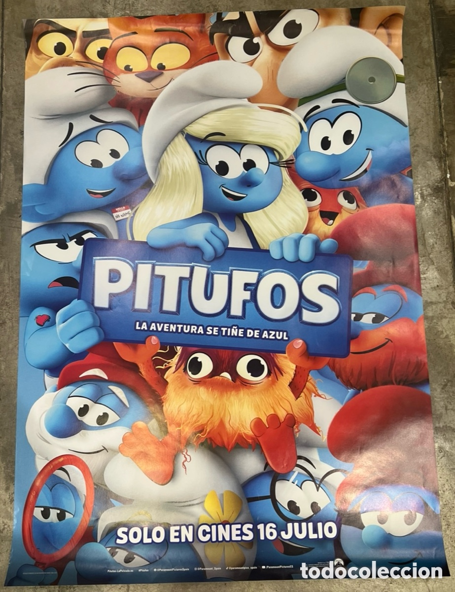 Cine: Cartel de Pel&iacute;cula. &ldquo;PITUFOS. La Aventura se ti&ntilde;e de azul&rdquo;. Chris Miller. 2025.