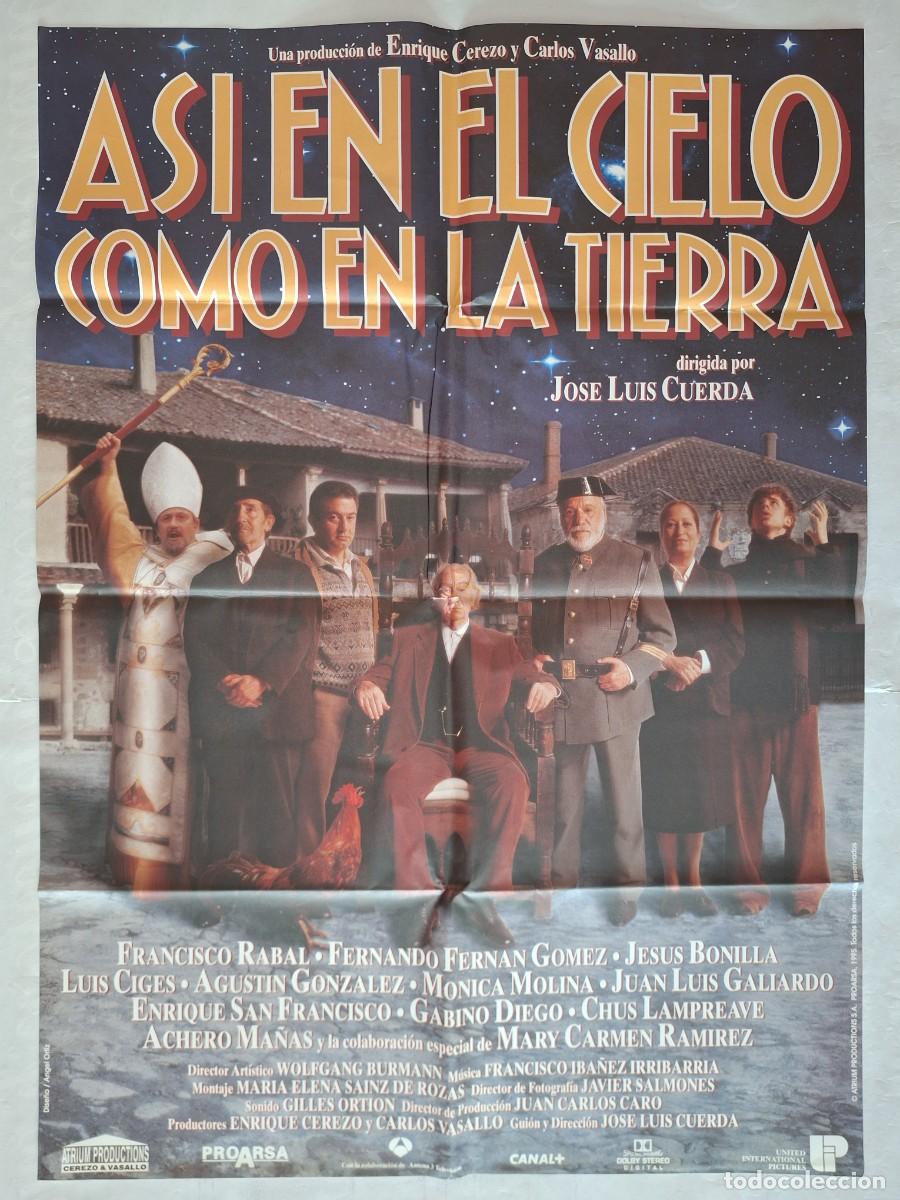 Cine: ANTIGUO CARTEL CINE ASI EN EL CIELO COMO EN LA TIERRA RV CC-1284