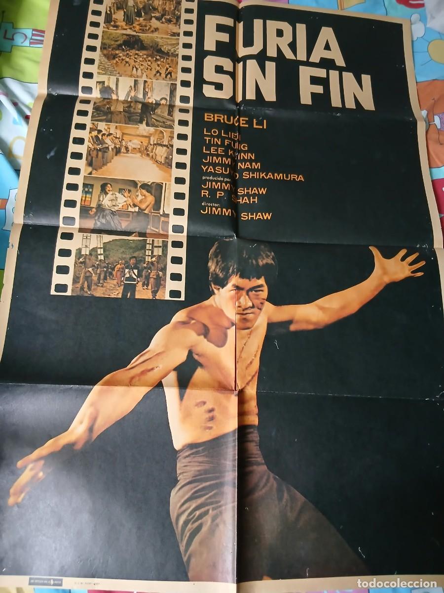 Cinema: CARTEL / P&Oacute;STER DE CINE ORIGINAL &rdquo;FURIA SIN FIN &rdquo; 70 X 100 cm