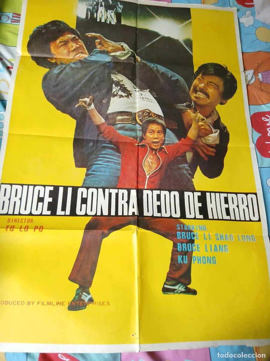 Cinema: CARTEL / P&Oacute;STER DE CINE ORIGINAL &rdquo;BRUCE LI CONTRA DEDO DE HIERRO &rdquo; 70 X 100 cm