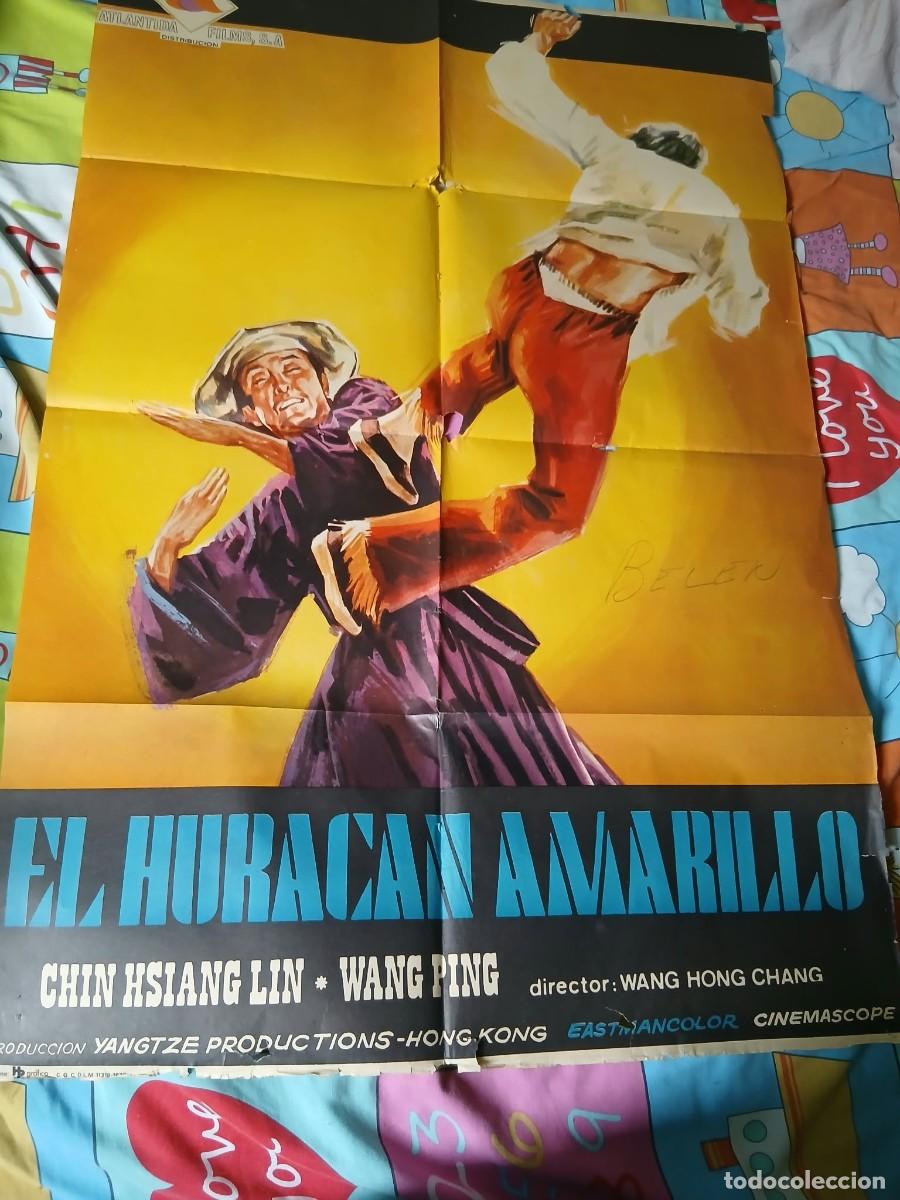 Cinema: CARTEL / P&Oacute;STER DE CINE ORIGINAL &rdquo;EL HURAC&Aacute;N AMARILLO&rdquo; 70 X 100 cm