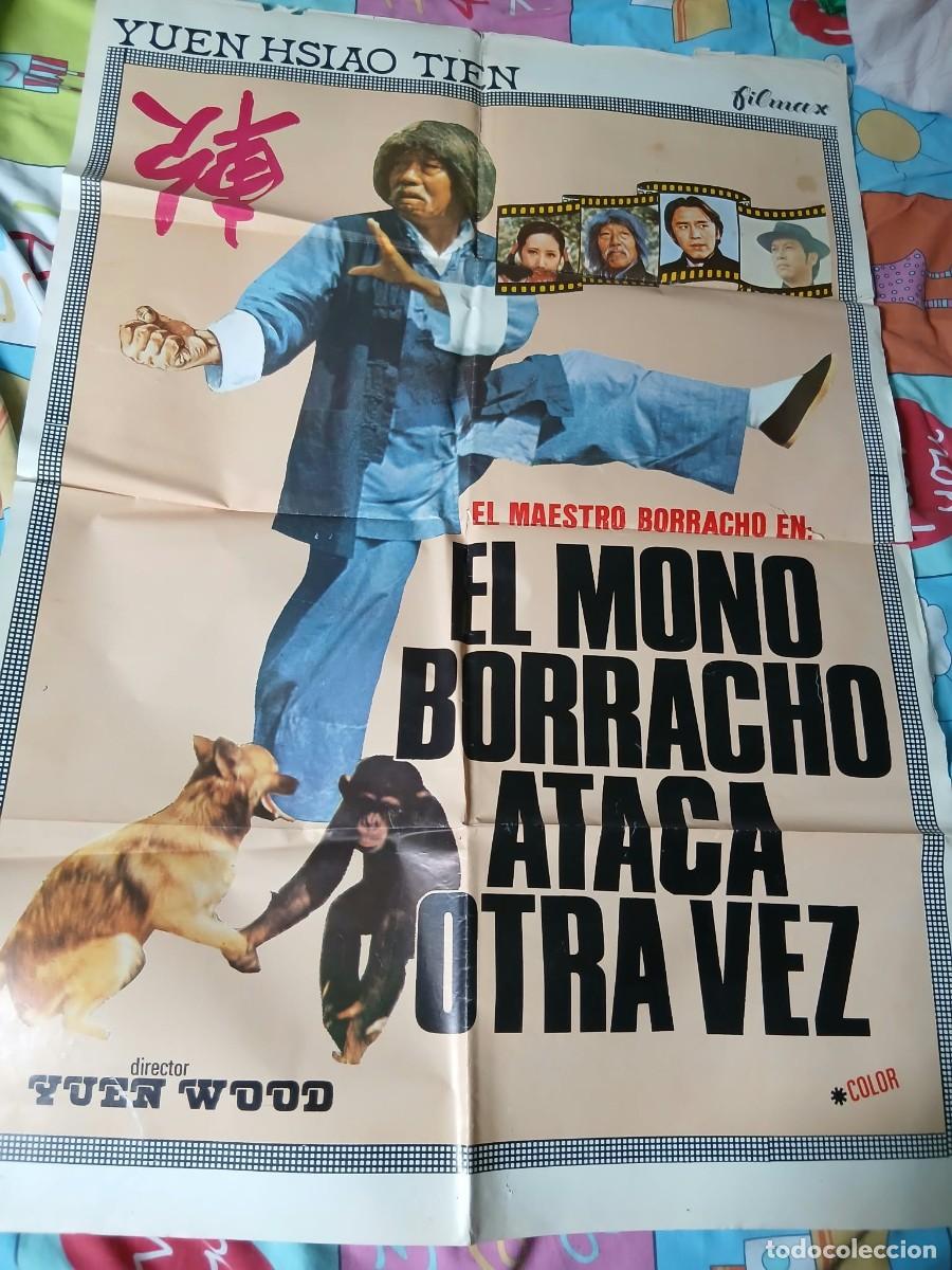 Cinema: CARTEL / P&Oacute;STER DE CINE ORIGINAL &rdquo;EL MONO BORRACHO ATACA OTRA VEZ&rdquo; 70 X 100 cm