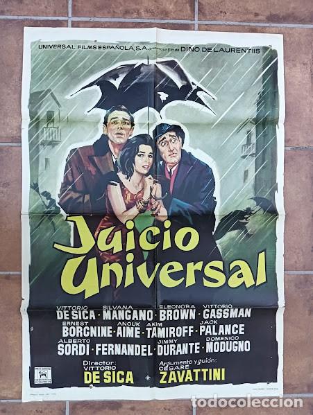 Cine: SMP 2855 JUICIO UNIVERSAL GASSMAN MANGANO SORDI MERCOURI POSTER ORIGINAL 70X100 ESTRENO