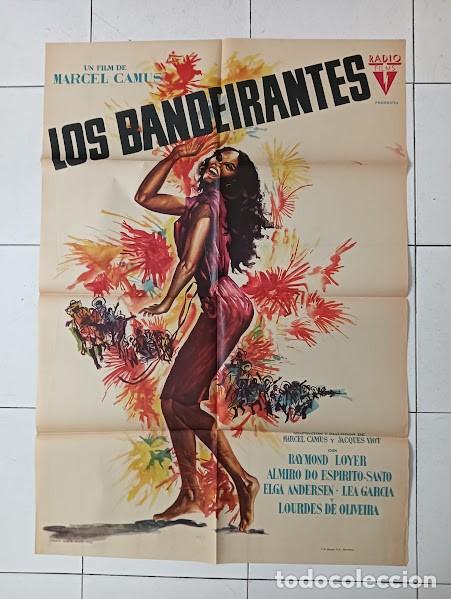 Cine: SMP 2858 OS BANDEIRANTES MARCEL CAMUS BLACK CAST POSTER ORIGINAL 70X100 ESTRENO