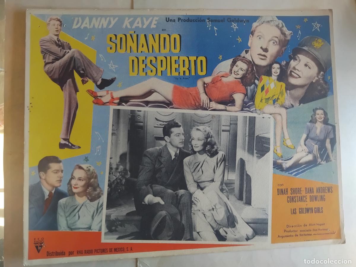 Cine: ANTIGUO CARTEL DE CINE. SO&Ntilde;ANDO DESPIERTO. DANNY KAYE 42X32 CM