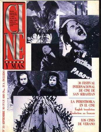 Cinema: CINE Y MAS. N&ordm;70.  94pp. 1990