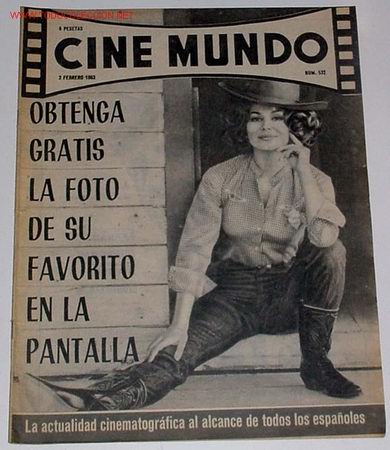 Cinema: Antigua revista CINE MUNDO N&ordm; 532 - FEBRERO 1963