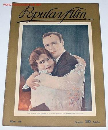 ANTIGUA REVISTA DE CINE - POPULAR FILM Nº 58 - SEPT. 1927 - BARCELONA - 18 PAGINAS (Cine - Revistas - Popular film)