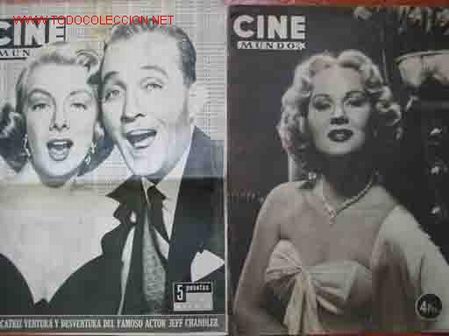 Cinema: CINE MUNDO. LOTE: N&ordm;6 y N&ordm;161. 1952/1955