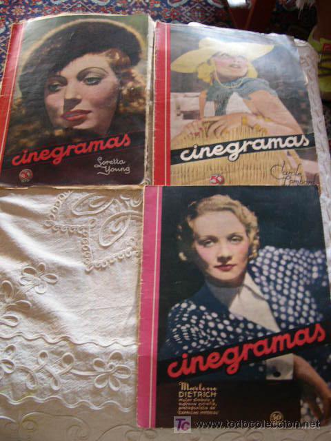Cinema: 3 REVISTAS CINEGRAMA A&Ntilde;OS 30