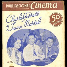 Cine: PUBLICACIONES CINEMA. Nº 11. JUVENTUDES RIVALES. CHARLES FARRELL, JUNE MARTEL, ANDY DEVINE