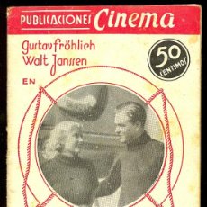 Cine: PUBLICACIONES CINEMA. Nº 19. EL RAPTO. GUSTAVO FRÖHLICH, WALT JANSSEN