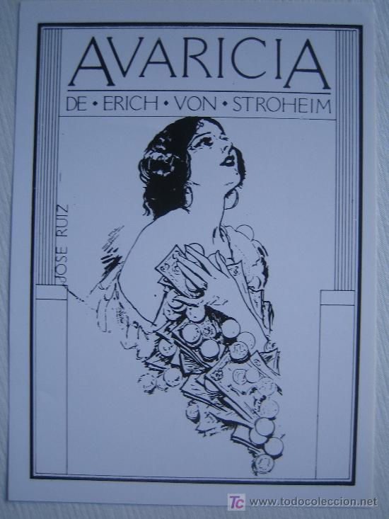 Kino: Avaricia - Eric Von Stroheim folleto reproduccion