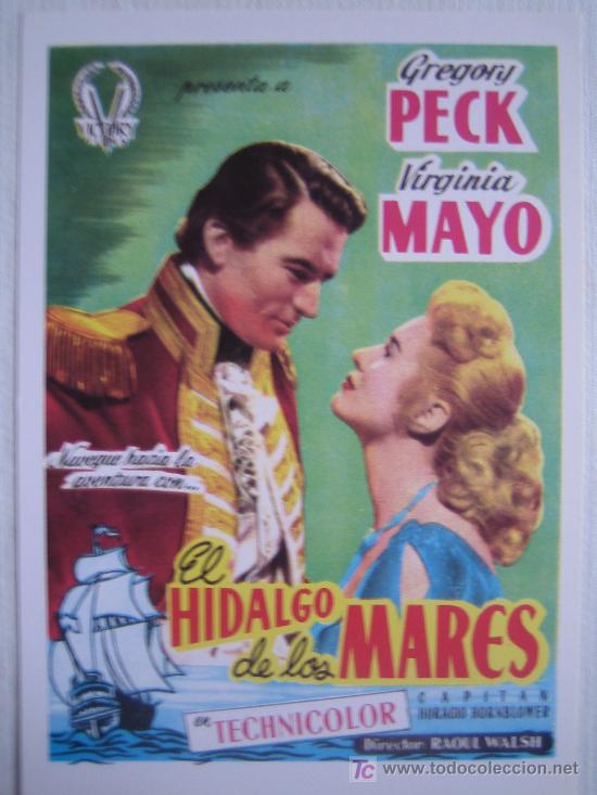 Cine: El hidalgo de los mares - Folleto reproduccion - gregory peck