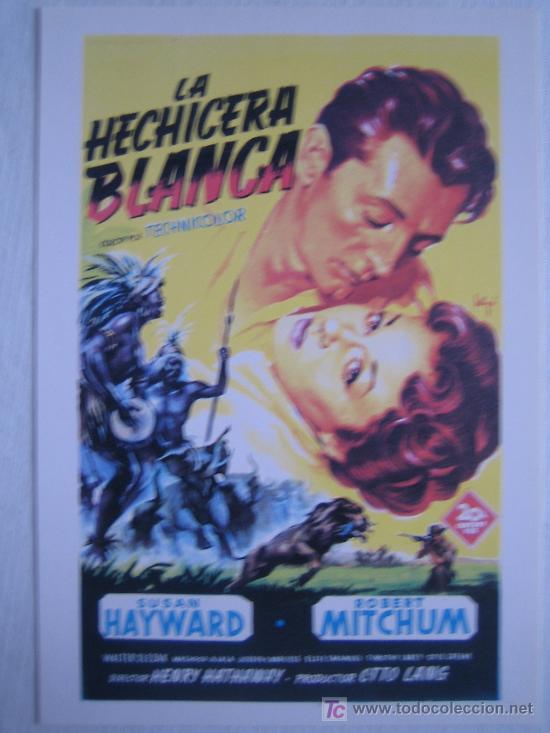 Cine: La hechicera blanca - Soligo - Folleto reproduccion - robert mitchum susan hayward