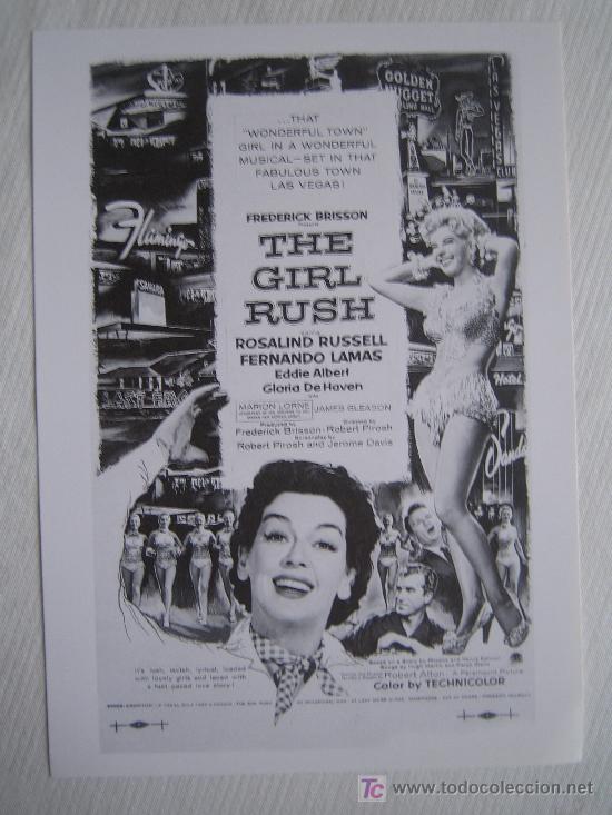 Cinema: The Girl Rush-  Folleto reproduccion