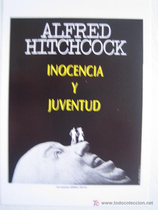 Cinema: Inocencia y juventud - Hitchcock- Folleto reproduccion