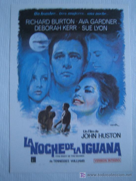Cinema: La ncohe de la iguana - Folleto reproduccion