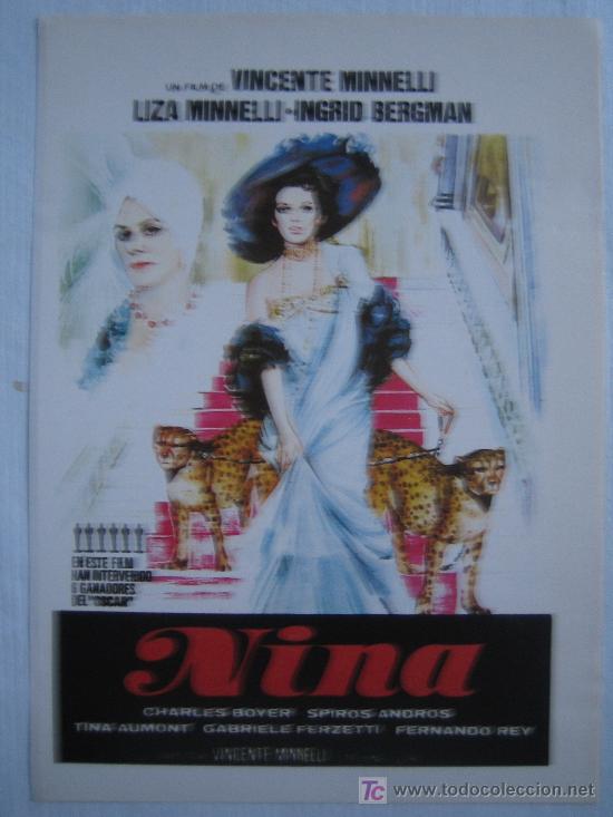 Cinema: Nina  - Folleto reproduccion