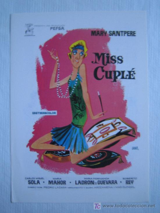 Cinema: Miss Cuple - Folleto reproduccion