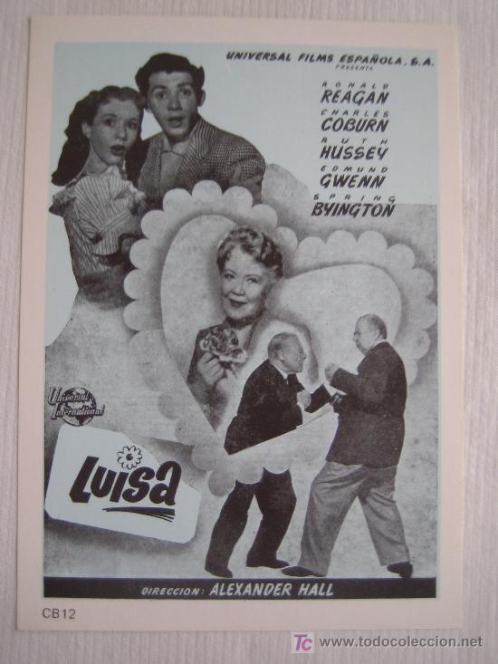 Cinema: Luisa - Folleto reproduccion