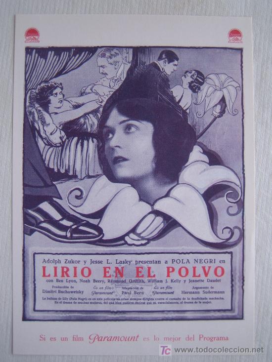 Kino: Lirio en el polvo - Folleto reproduccion