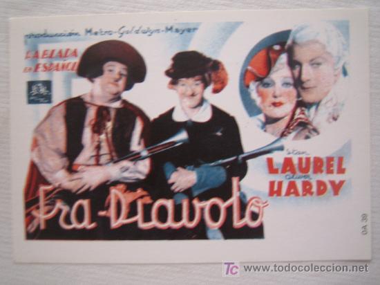 Kino: Fra Diavolo - Laurel y Hardy - Folleto reproduccion