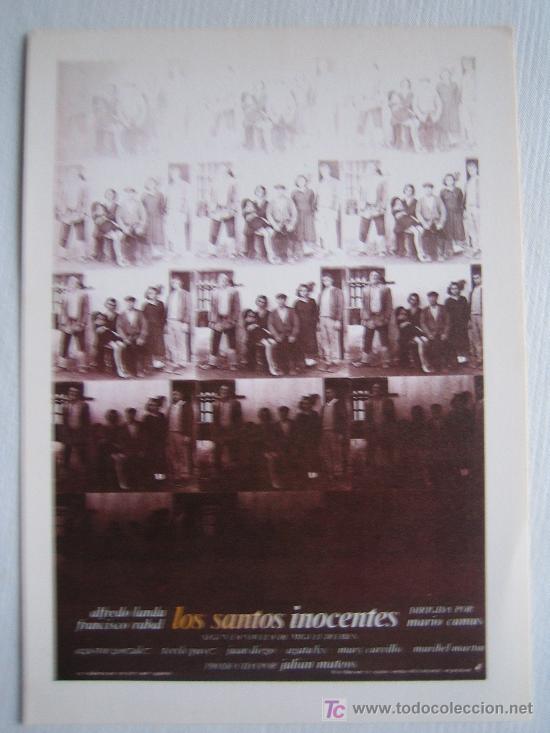 Kino: Los santos inocentes - Cine espa&ntilde;ol - Folleto reproduccion - francisco paco rabal alfredo landa