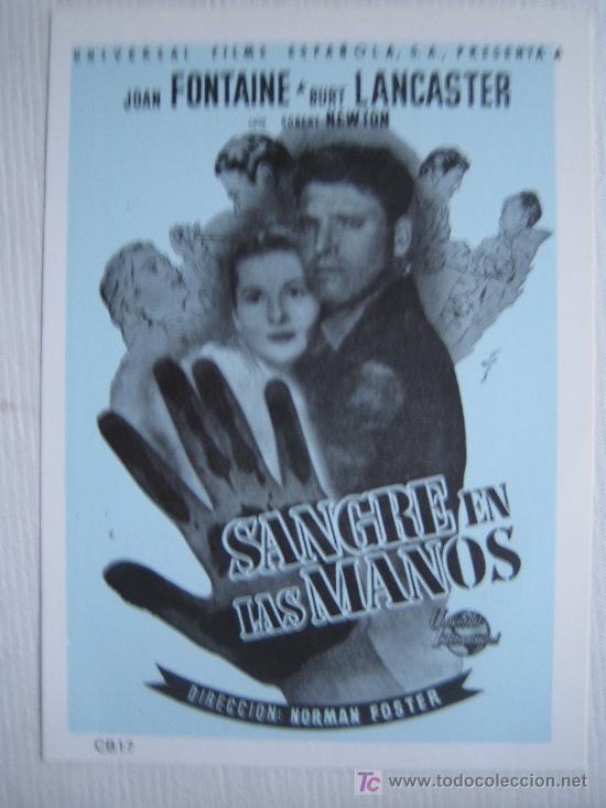 Kino: Sangre en las manos - Folleto reproduccion