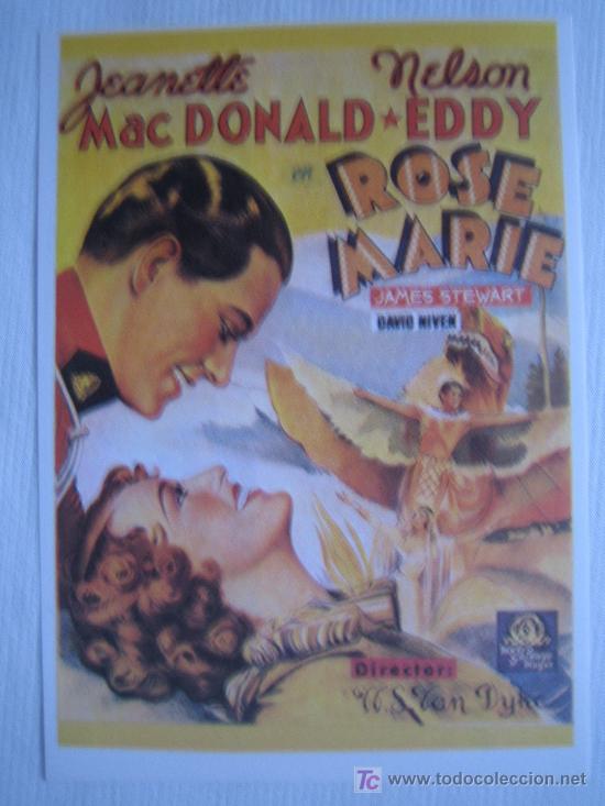 Kino: Rose marie - folleto reproduccion - jeanette macdonald
