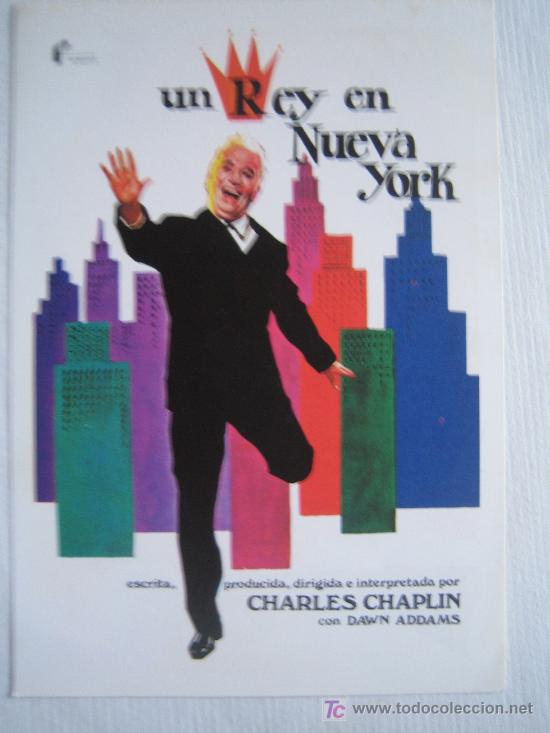 Kino: Un rey en Nueva York - Chaplin - Folleto reproduccion