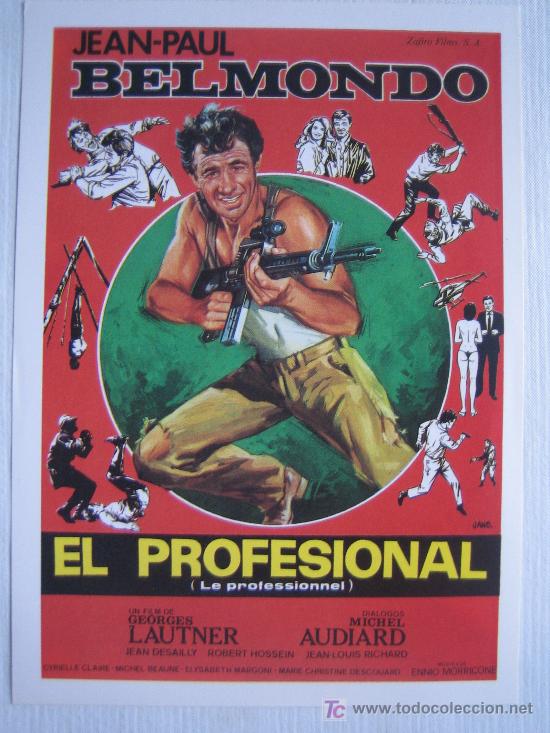 Kino: El profesional- Belmondo - Folleto reproduccion