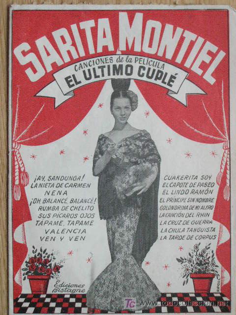 Cine: EL ULTIMO CUPLE CON SARA MONTIEL - Foto 1