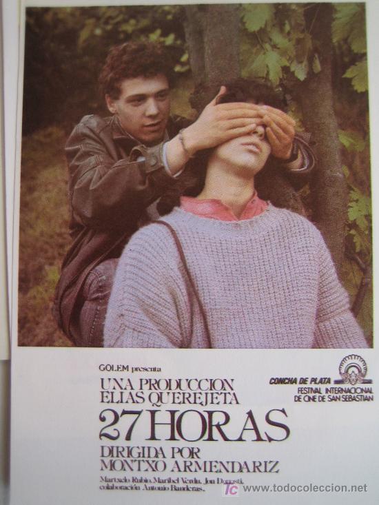 Kino: 27 horas - Cine espa&ntilde;ol - Folleto reproduccion
