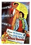 Kino: ALMAS DESNUDAS por James Mason . Reproducci&oacute;n en papel a&ntilde;os 80.