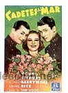 Cine: CADETES DEL MAR por James Stewart. Reproducci&oacute;n en papel a&ntilde;os 80.