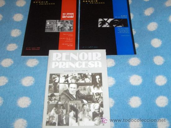 Cinema: 3 BOLET&Iacute;N INFORMATIVO CINES RENOIR PRINCESA DE MADRID 1994-1996. NUEVOS Y CON REGALO!!!!!