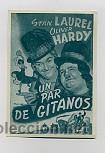 Kino: UN PAR DE GITANOS, por Stan Laurel y Oliver Hardy.