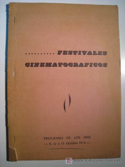 Cinema: PROGRAMA FESTIVAL CINE ART ET ESSAI - CANET-PLAGE - OCTUBRE 1974