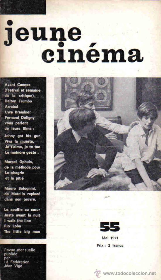 Cinema: JEUNE CINEMA REVISTA FRANCESA 50 PAG. 1971 RAROCON DALTON TRUMBO, ARRABAL ETC...