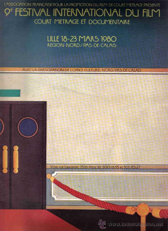 Cinema: 9 FESTIVAL INTERNATIONAL DU FILM LILLE-- REVISTA 1980 RARO