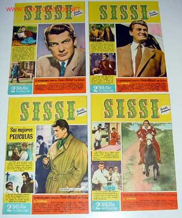Cinema: REPORTAJE COMPLETO SOBRE JEAN MARAIS,   SU VIDA Y SUS PELICULAS EN 4 REVISTAS SISSI - muy buen estad