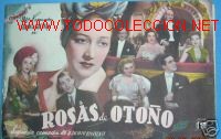 Kino: CINEVIDA. ROSAS DE OTO&Ntilde;O. REVISTA CINE A&Ntilde;OS 50-60.