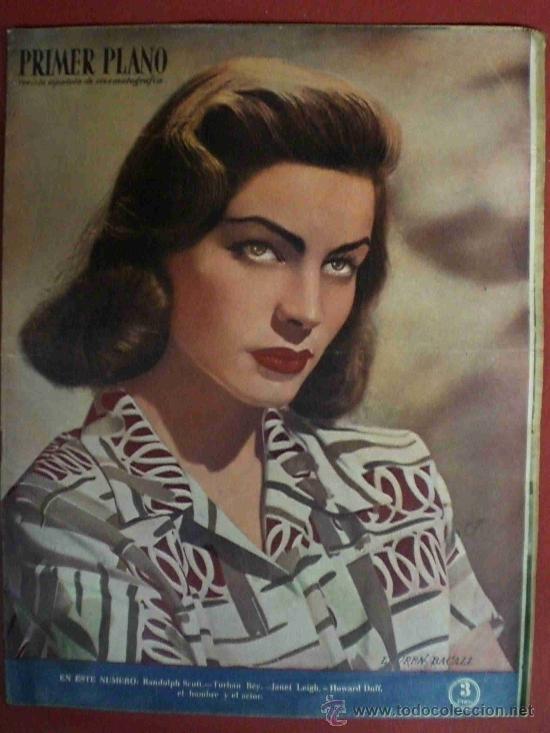 Cin&eacute;ma: REVISTA PRIMER PLANO- LAUREN BACALL 1949 CON CARLOS AGOSTI, HOWARD DUFF N&ordm; 476